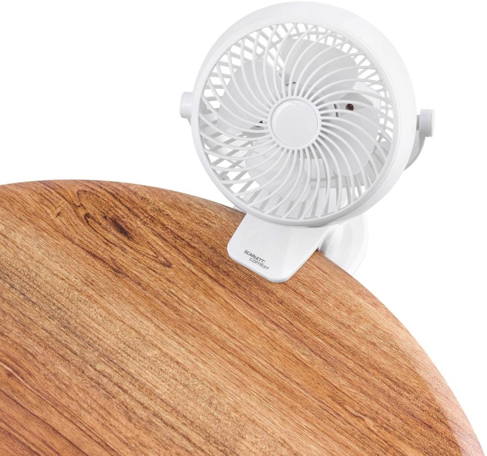Вентилятор настольный Scarlett Comfort SC-DF111S98,  белый