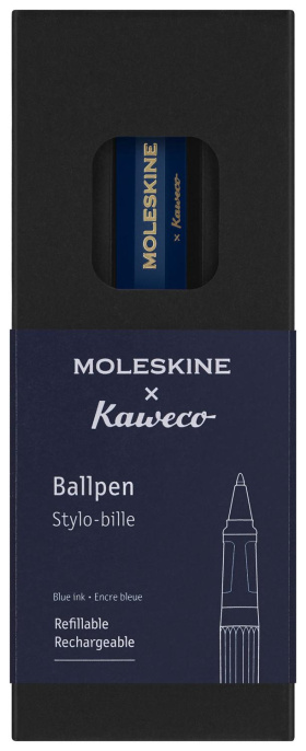 Ручка шариковая Moleskine Kaweco корп.синий d=1мм чернила синий коробка подарочная [kawballpenblue]
