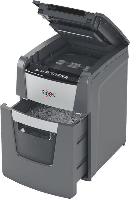 Уничтожитель бумаг Rexel Optimum AutoFeed 100M, с автоподачей, P-5, 2х15 мм, 100 лист. одновременно, 34л [2020100meu]