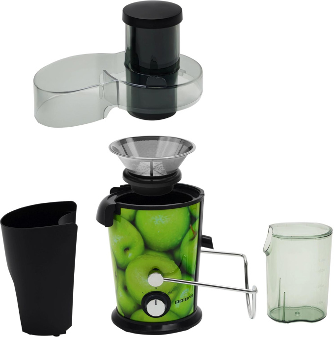 Соковыжималка центробежная Polaris PEA 1031 Apple 1000Вт рез.сок.:550мл. зеленый