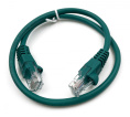 Патч-корд Buro литой (molded), UTP, кат.5E, 0.5м, 4 пары, 26AWG,  алюминий омедненный,  многожильный,  зеленый