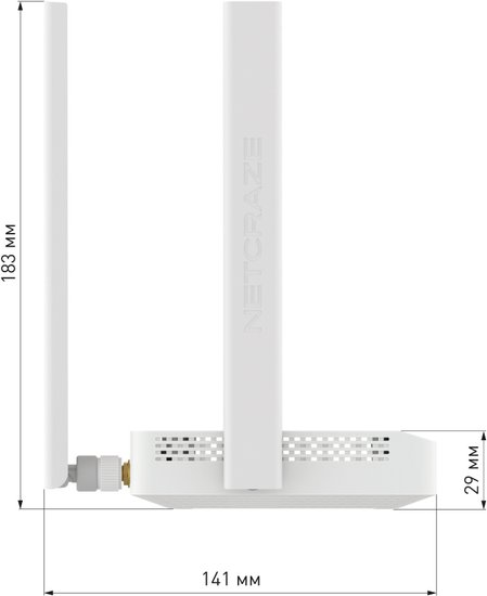 4G Wi-Fi роутер Netcraze Explorer 4G NC-4910 802.11ac Wi-Fi 5 , 2.4 ГГц/5 ГГц, до 1200 Mbps, 802.1X, WAN, 4xFast LAN