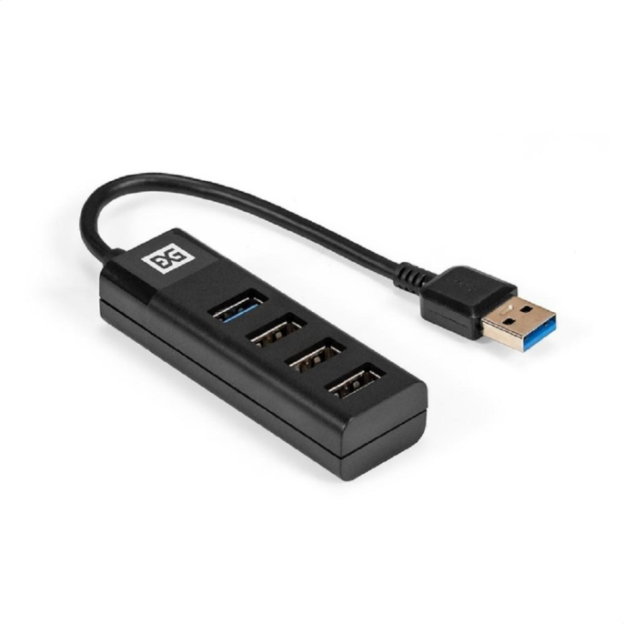 USB-Хаб концентратор 4-в-1 ExeGate DUB-3213 кабель-адаптер USB3.0 -- 3xUSB2.0, 1xUSB3.0, Plug&Play, черный EX296923RUS