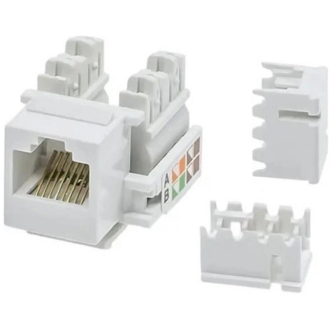 5bites Модуль KJU55-01W KEYSTONE JACK / UTP / 5E / 110 IDC / 90°