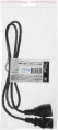 Шнур питания Hyperline PWC-IEC13-IEC14-1.0-BK C13-С14 проводник.:3x0.75мм2 1м 230В 10А упак.:1шт черный