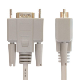 Greenconnect Кабель 1.5m 0-модемный COM RS-232 линковочный, DB9/DB9 9M/9M, серый, 30 AWG, GCR-50657