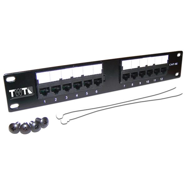 Патч-панель Lanmaster (TWT-PP12UTP-10) 1U 12x кат.5E UTP