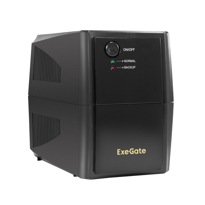 ИБП ExeGate SpecialPro UNB-500.LED.AVR.4C13 (500VA/300W, LED, AVR, 4*C13, батарея 12V 4.5Ah, Black) EX294608RUS