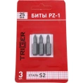 Биты ПРОФИ (3 шт; 25 мм; PZ1) ТРИГГЕР 84963 тов-128284