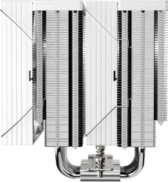 Кулер 1stPlayer CY12D Белый CY12D-WH Intel LGA1851/1700/1200/115x, AMD AM5/AM4, крепление на винтах, 6 тепловых трубок 6мм , размер вентилятора: 120x120x25мм, гидравлический подшипник, 1900об/мин, 57.56CFM, 38.21dB A