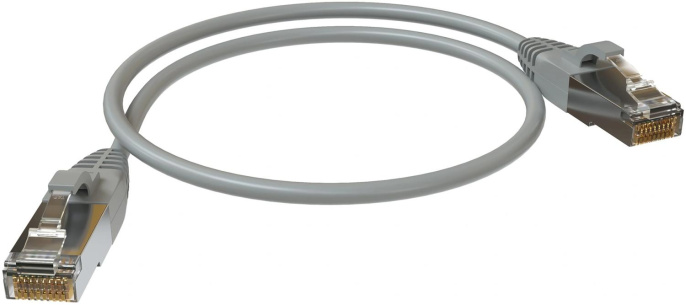 Патч-корд SYSMATRIX вилка RJ-45,  вилка RJ-45,  кат.5E,  LSZH,  0.5м,  серый [pc 4545.5es26.05lszhgy]