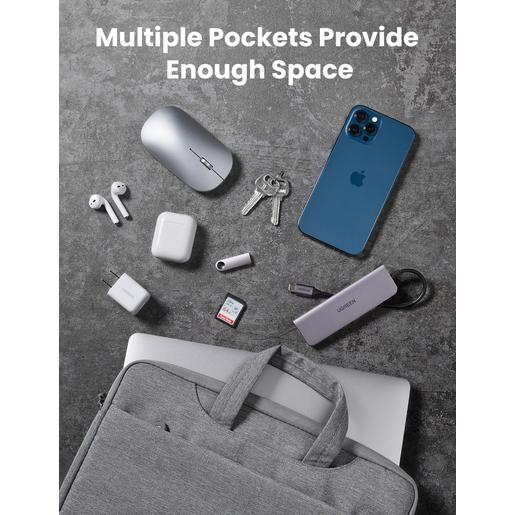 Сумка UGREEN LP437 (20448) Laptop Bag для ноутбуков 13''-13.9'' дюймов. Цвет: серый