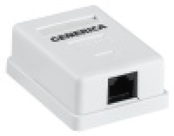 Розетка ITK (CS2-1C5EU-12-G) настенная 49.2x65.5x25.2мм RJ45 пластик белый