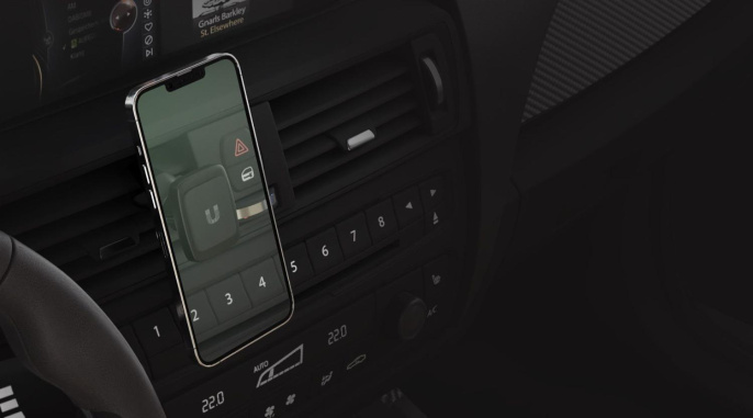 NONAME Держатель Uzay магнитный черный для смартфонов UZ-MM-01-BK