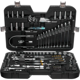Набор инструментов Inforce 120 предметов 1/2" & 3/8" & 1/4", Сталь Cr-V, Профессиональный, 06-07-20