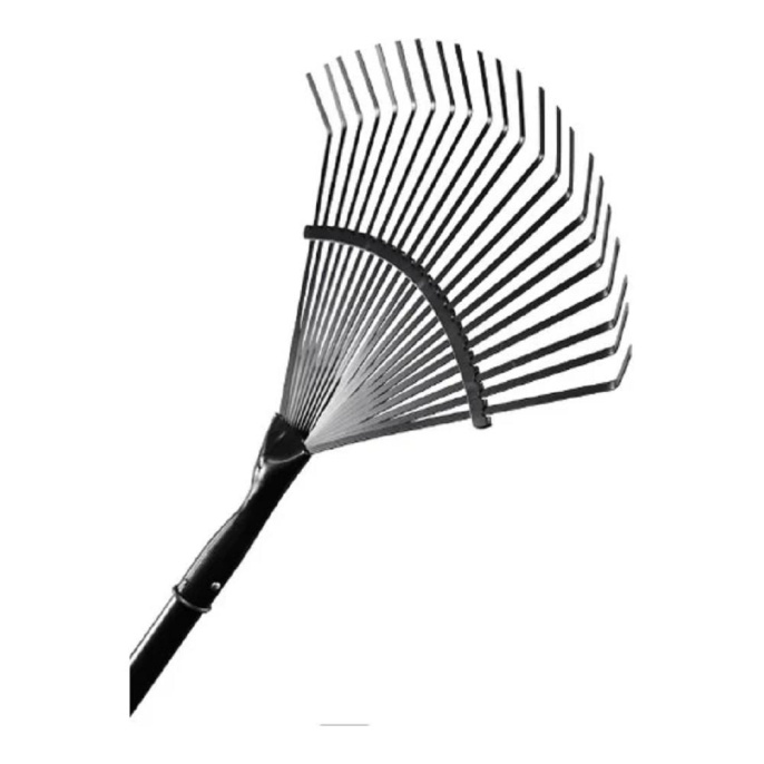 Грабли веерные 22 зуба, сталь, металлический черенок [73/7/1/11]