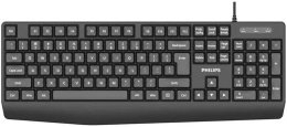 Аксессуары Philips Проводная Клавиатура SPK6237, USB 2.0 104 клав, высокие кн., русская заводская раскладка, чёрный SPT6237B/60