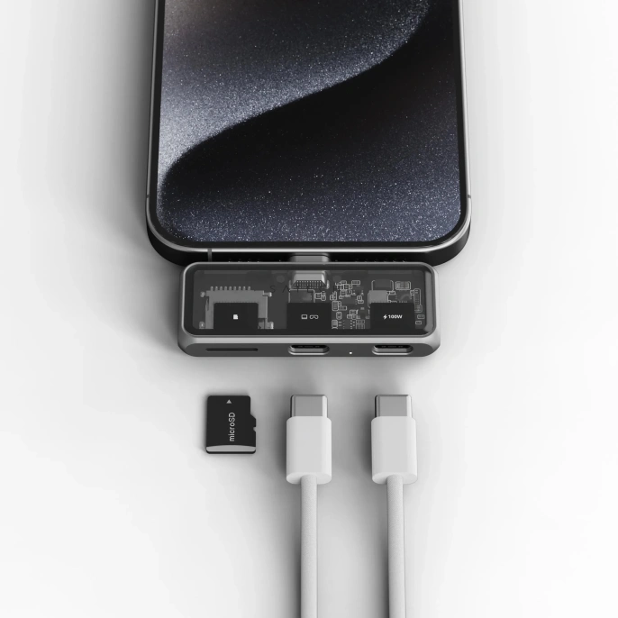 Хаб Satechi Mobile XR Hub PD 100W with microSD. Цвет: серый (ST-HXRSDM)