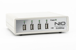 Сетевой концентратор USB NIO-EUSB 4ep USB/IP хаб на 4 порта с 1 блоком питания