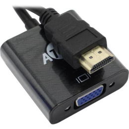 Адаптер ATcom AT1014 HDMI/VGA, черный, 0.1 м