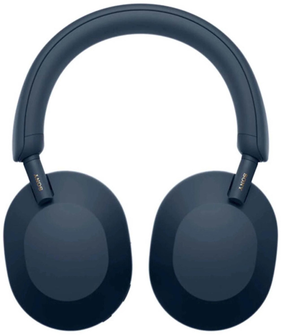 Гарнитура мониторные Sony WH-1000XM5 1.2м синий беспроводные bluetooth оголовье WH-1000XM5/L