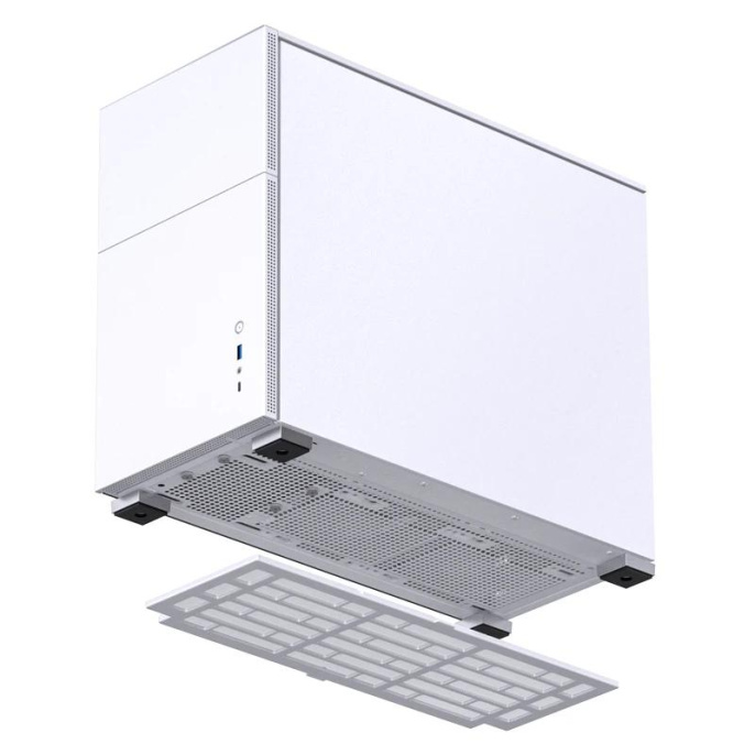 Корпус компьютерный Mini-Tower/ Case JONSBO D31 STD, Mini-Tower, TG, no fan, 1xUSB-A 3.2 + 1xUSB-C 3.2, mATX, mDTX, mITX White (D31 STD White)