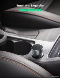 Автомобильное зарядное устройство UGREEN CD213 70594 USB-C PD+USB-C PD 50W Fast Car Charger. Цвет: серый космос