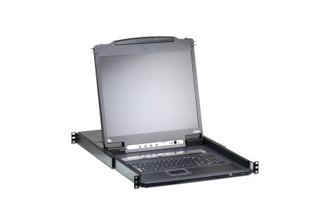 KVM консоль ATEN 17" 1-Local/Remote Share Access 16-Port PS/2-USB VGA Single Rail LCD KVM over IP switch CL5716IM-ATA-RG