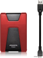 Жесткий диск A-Data USB3.0 1TB AHD650-1TU31-CRD HD650 DashDrive Durable 2.5" красный