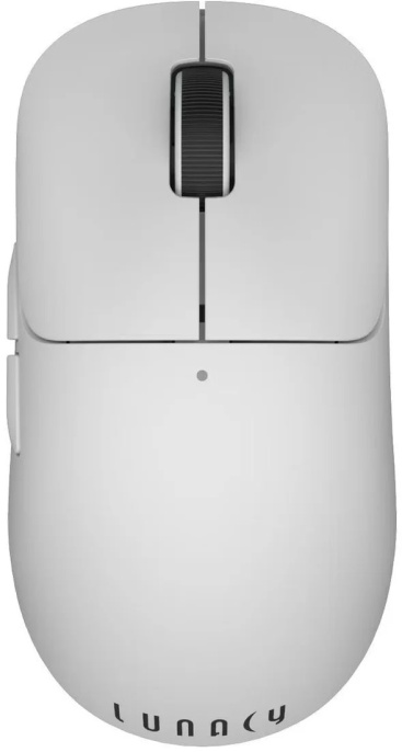 Мышь Lunacy One Белый LMOW подключение: 2.4 GHz/Bluetooth, скорость: 650 IPS, 300 мАч, работа 40ч при 1000 Гц и 100ч при 125Гц, Hot-Swap