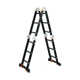 Лестница алюминиевая многофункциональная STARTUL4x3 ступеней, стремянка 175 см, лестница 355 см 12.3 кг BLACK LINE ST9930-03