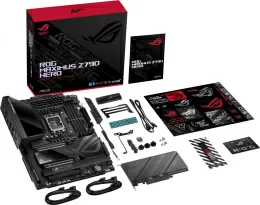 Материнская плата ASUS ROG MAXIMUS Z790 HERO, LGA1700, Z790, 4*DDR5, 6*SATA, 5*M.2, 9*USB 3.2, 2*USB4, Type-C, 3*PCIx16, HDMI, ATX; 90MB1CI0-M0EAY0