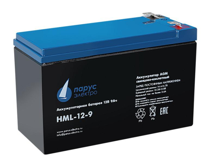 Аккумуляторная батарея СВЯЗЬ ИНЖИНИРИНГ HML-12-9 для ИБП 12В,  9Ач