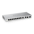 Коммутатор Zyxel XGS1010-12-ZZ0102F (L2) 8x1Гбит/с 2x2.5Гбит/с 2SFP+ неуправляемый