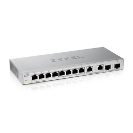 Коммутатор Zyxel XGS1010-12-ZZ0102F (L2) 8x1Гбит/с 2x2.5Гбит/с 2SFP+ неуправляемый