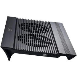 Подставка для охлаждения ноутбука DEEPCOOL N8 BLACK 8шт/кор, до 17", вентилятор 2x140мм, алюминий, черный, 2USB Retail box