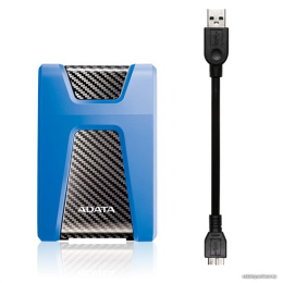 Жесткий диск A-Data USB3.0 1TB AHD650-1TU31-CBL HD650 DashDrive Durable 2.5" синий
