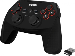 Беспроводной геймпад Sven GC-2040 11 кл. 2 стика, D-pad, Soft Touch, PC/PS3/Android/Xinput