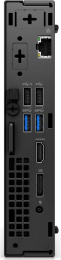 Неттоп Dell Optiplex 7010 Micro i3 13100T 2.5 8Gb SSD256Gb UHDG 730 Linux Ubuntu GbitEth WiFi BT 65W мышь клавиатура черный 7010-3820