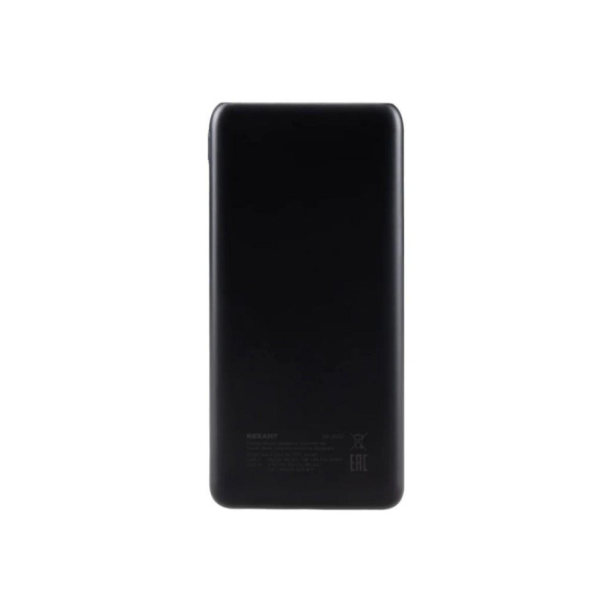 Rexant 30-2051 Портативное зарядное устройство Power Bank аккумуляторная батарея 10000 mAh с Quick Charge и Power Delivery, черное