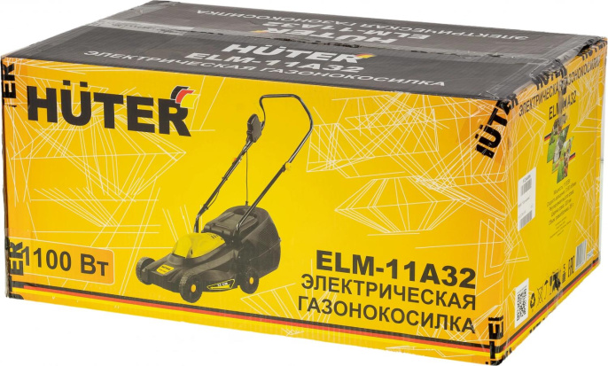 Газонокосилка электрическая Huter ELM-11A32,  32см, несамоходная [70/4/14]