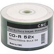 Диски CMC CD-R 80 52x Bulk/50 Full Ink PrintCMC