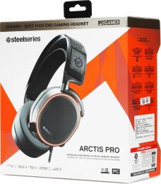 Наушники с микрофоном Steelseries Arctis Pro черный 3м мониторные оголовье 61486