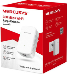 Повторитель беспроводного сигнала Mercusys ME10 N300 10/100BASE-TX белый