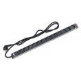 Cabeus PDU-13P-F-2EU Блок распределения питания для 19" шкафов, 13 розеток, 16 A, без выключателя, шнур 2м, алюминиевый корпус, немецкий стандарт