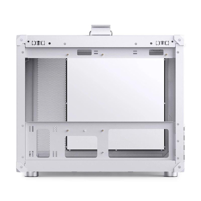 Корпус без блока питания Case JONSBO C6 MAX Handle, Mini-Tower, TG, no fan, 1xUSB-A 3.0 + 1xUSB-C 3.1, mATX, mITX White (C6 MAX White)