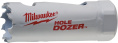Коронка Milwaukee Hole Dozer 21мм (49560027) (пильная, рабочий диаметр: 21 мм, обрабатываемый материал: металл (алюминий, чугун, сталь), дерево (МДФ), пластик (ПВХ), гипсокартон, сэндвич-панель, рабочая длина: 41 мм)