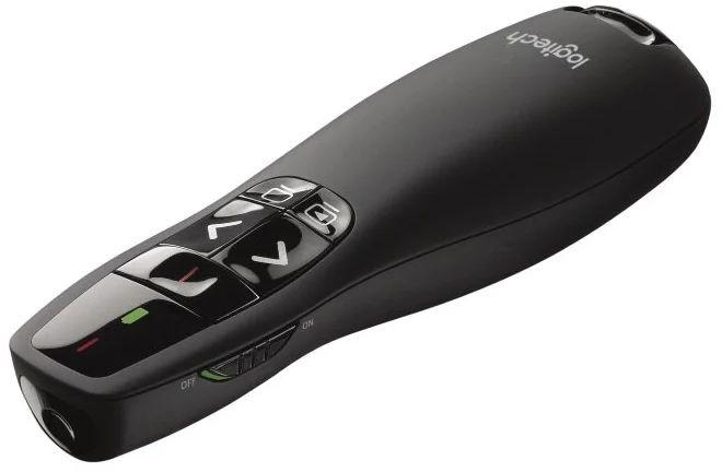 Презентер Logitech R400 Radio USB 15м черный (910-001356)