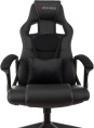 Кресло игровое ZOMBIE Arena, ткань/экокожа, до 120кг, черный (ZOMBIE ARENA BLACK)