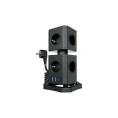 Сетевой фильтр QUMO Power Block System PD1+1 12SP5U P-0003, 9 розеток, 2500 Вт, 10A, кабель 2м 3*1 мм чистая медь, пожаробезопасный пластик, евровилка, 2 USB порта 2,4A + USB-C 30W 42088